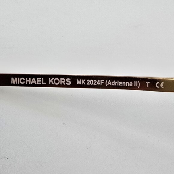 Michael Kors MK2024F Adrianna II Black Gold Frame Polarized Grey Lens Sunglasses - Picture 8 of 15